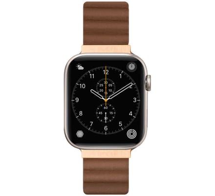 LAUT Novi Leather Loop Apple Watch 38mm / 40mm / 41mm / 42mm sepia brown