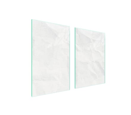 TMK ArtDeko - Snijplank - Beschermplaat - Wit - Gehard Glas