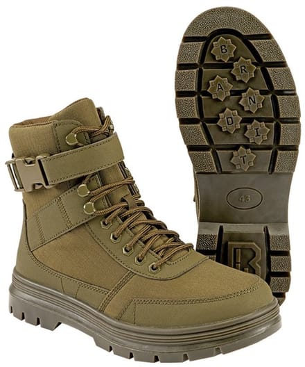 Brandit - Tactical Boot Buckle 8 Eye Veterlaars - 45 Shoes - Olijfgroen