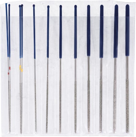 Omgoods - Laser 8645 Micro Round Diamond Coated File Set - 12-delig