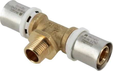 Bonfix Alu-pers T-stuk 25 x 1/2″ bu.dr. x 25 mm