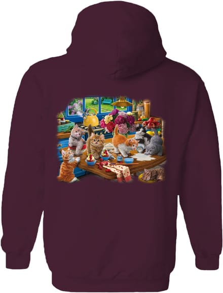 Kittens In The Kitchen The Coloured House Hoodie M