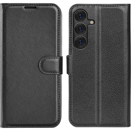 Mocaa Samsung Galaxy S25 Slim-Fit Book Case Zwart