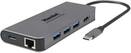 Hamlet HDKC-PD200 laptop dock & poortreplicator Bedraad USB 3.2 Gen 1 (3.1 Gen 1) Type-C Grijs