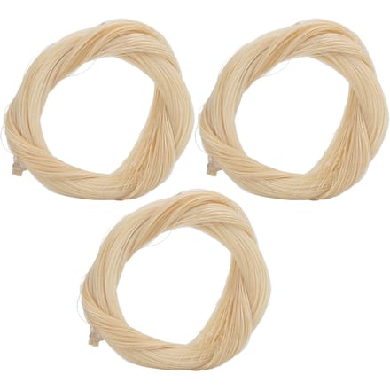 3 stuks Paardenhaar voor Viool Natuurlijk Wit Vervanging Muziekaccessoires voor Altviool/Cello beige