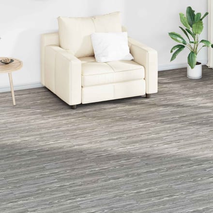 vidaXL - Vloerplanken - Donkergrijs - 2,51 - m² - 18 - st - PVC