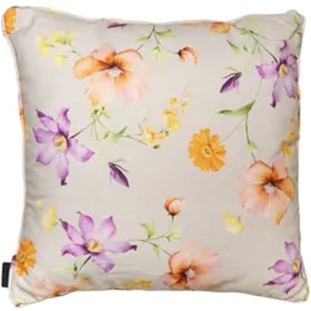 Sierkussen paspel ca.50x50cm Florina purple