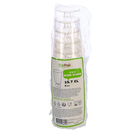 Duni Plastic Wijnglazen 15.7 cl 8 Stuks Transparant