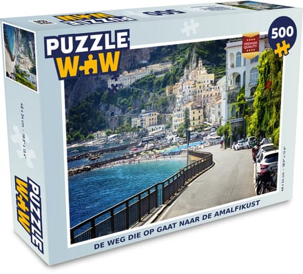 Puzzel De weg die op gaat naar de Amalfikust - Legpuzzel - Puzzel 500 stukjes