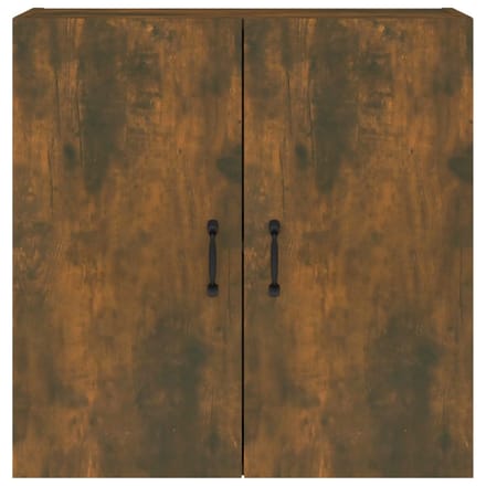vidaXL - Wandkast - 60x31x60 - cm - bewerkt - hout - gerookt - eikenkleurig