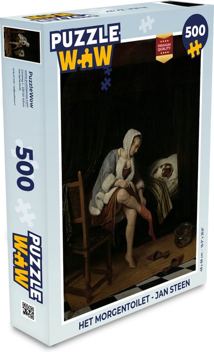 Puzzel Het morgentoilet - Jan Steen - Legpuzzel - Puzzel 500 stukjes