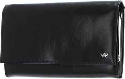 Golden Head Leren portemonnee Colorado RFID Protect Bügelbörse 2801 Schwarz zwart