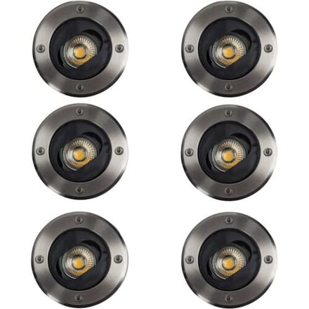 KS Verlichting - Grondspot - 6x - Verstelbaar - Modern - Spot - RVS