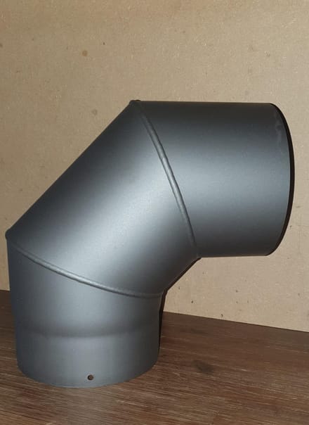 Bocht 90 graden ⌀150mm ANTRACIET