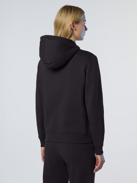 North Sails Hoodie met rits Met ton-sur-ton logo