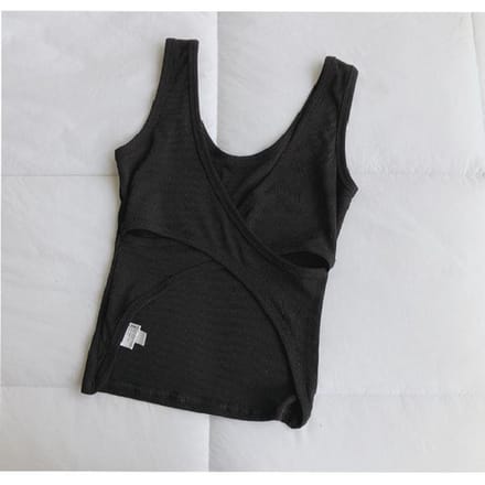 Damestops Groot formaat onderhemd met stretchdraad Slanke rugloze onderkleding Tops 3XL zwart