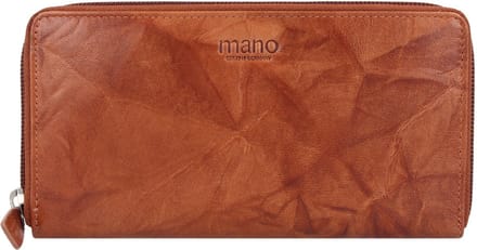 mano Donna Aurona Portemonnee RFID Leer 19 cm - Dames - Horizontaal - cognac