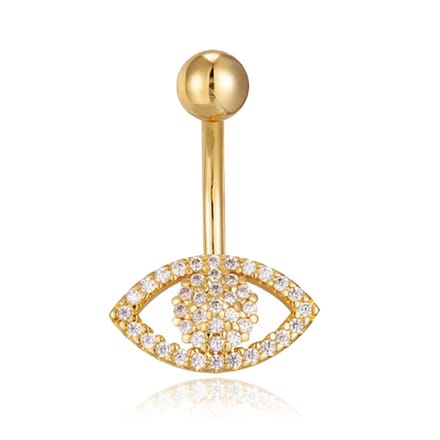 Cilla Navelpiercing van Edelstaal - Eye Goudkleurig
