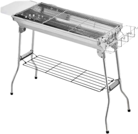 Houtskool barbecue - Langewerpige BBQ - Thuis of camping - Outdoor