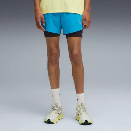 Puma Ultraweave 2in1 5in Hardloopshorts Heren-Blauw
