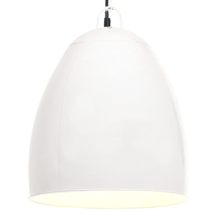 vidaXL Hanglamp industrieel rond 25 W E27 42 cm wit