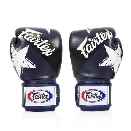 Fairtex BGV1 - Bokshandschoenen - Blauw - 16oz - Ergonomisch - Premium Leer