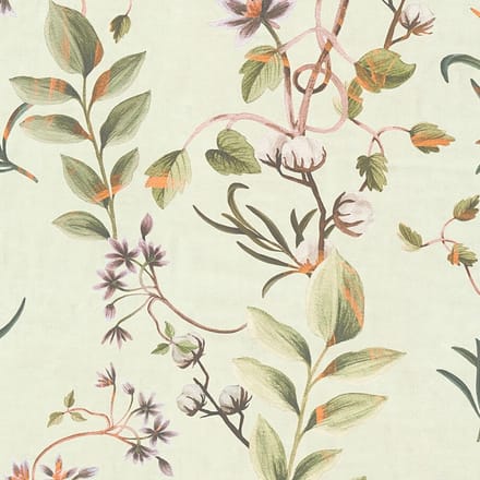 ROMANTISCH BEHANG | Bloemen & Bladeren - Groen Bruin Oranje - A.S. Création Anna D'Andrea