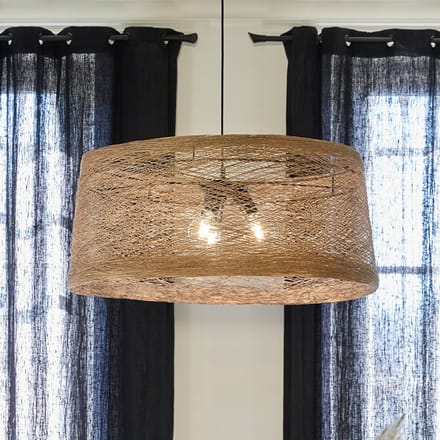 Corep Hanglamp Nude Xxl Gevlochten Draad 3xe27