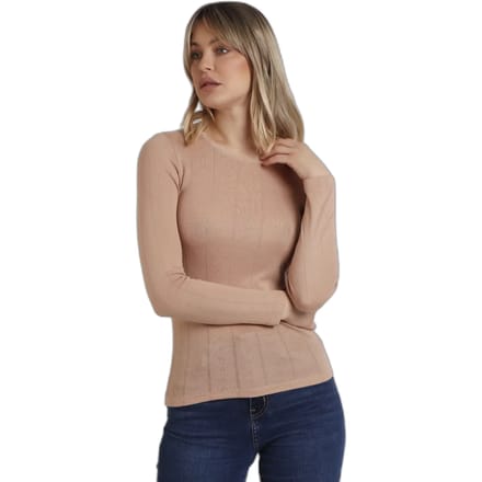 Geribd dames-T-shirt met lange mouwen Admas