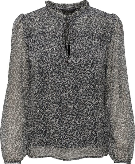 ONLY ONLDITSY L/S BLOUSE WVN NOOS Dames T-shirt - Maat XS