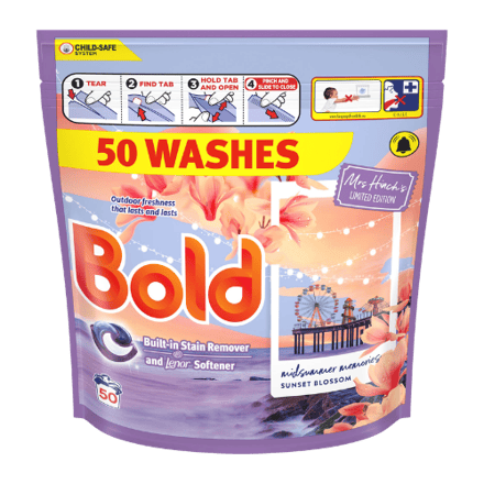 Bold Mrs Hinch's Limited Edition Midsummer Memories Sunset Blossom Wasmiddelcapsules - 50 stuks