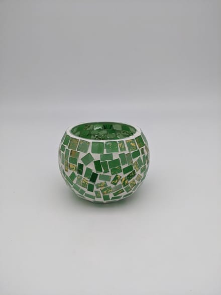 Kaarsenhouder - theelicht - Mozaïek - Groen