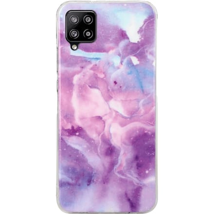 Mocaa Samsung Galaxy A42 Telefoonhoesje Marmer Paars