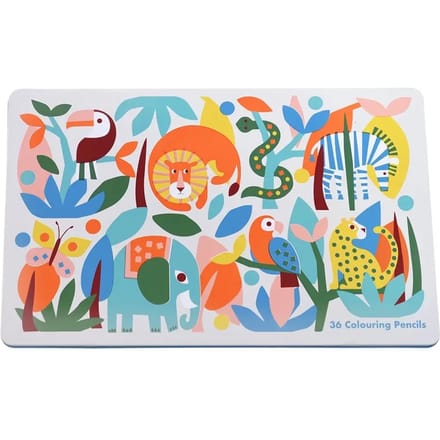 Doos met 36 kleurpotloden Rex London Wild Wonders