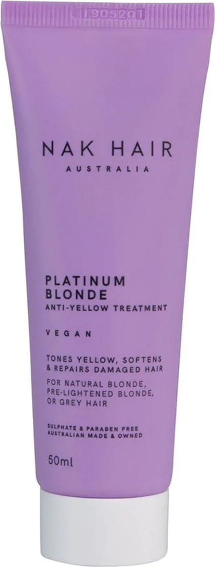 SALE! NAK Platinum Blonde Anti-Yellow Treatment -50ml