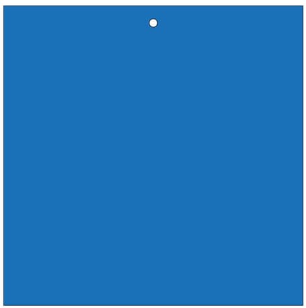 Markeringsplaatje blauw, beschrijfbaar, 100 stuks 200 x 200 mm