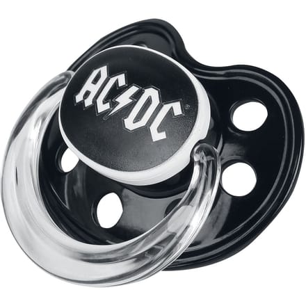 AC/DC Speen - Metal Kids - Logo - voor Kinderen - zwart