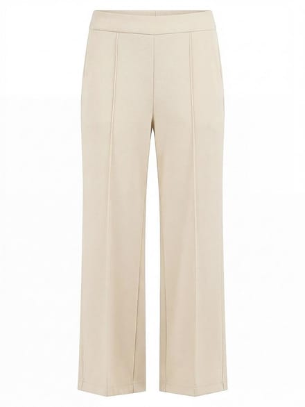 Wide Fit jersey 7/8-broek Van Peter Hahn beige