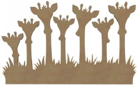 Giraffen familie MDF Gomille 58 cm