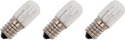 Signaallamp E14 60V 5W - 83 mAh - 3 stuks - T16 Gloeilamp Ø16mm - 45mm - 2500K - Dimbaar