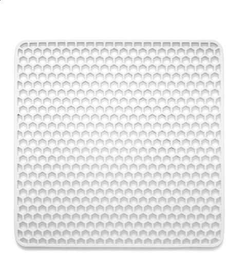 Bodo® Gootsteenmat - Vierkant - Onderzetter - Wit - 30.5 x 30.5 cm