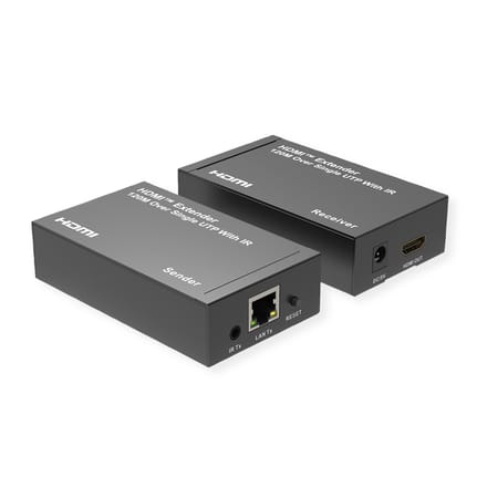 Roline 14.01.3641 HDMI over IP-extender HDMI, RJ45, Infrarood Via het thuisnetwerk (IP) 120 m