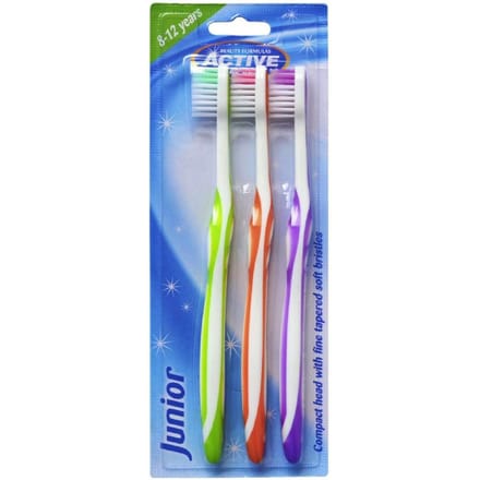 Active Oral Care Junior Tandenborstels 8-12 Jaar 3 st