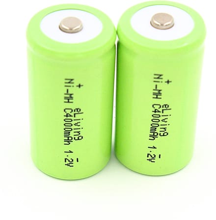 2 Oplaadbare C batterijen. 4000mAh NiMH 1.2V