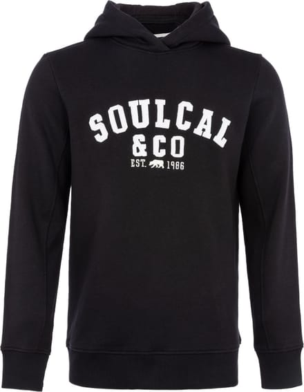 SoulCal - Sweater met Capuchon - Hoodie - groot logo - Zwart - S