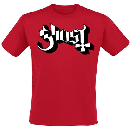Ghost T-shirt - 2V Logo - S tot XL - voor Mannen - rood