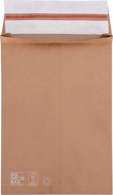 Envelop | verzendzak | 350x250mm | papier | bruin | 100 stuks