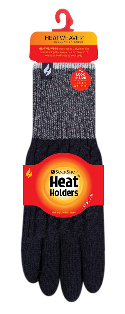 Heat Holders Dames Thermische Winterhandschoenen Kidson - Zwart