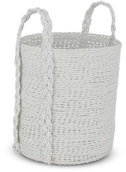 Safaary - Rieten Mand van Zeegras Wit Malia Bali-Ø 32 x 35cm