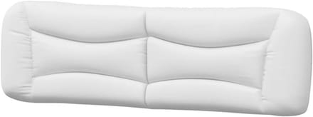 Hoofdbordkussen - Hoofdbord kussen bed - Bed comfort verhogen - Duurzaam kunstleer - 180 cm - Wit